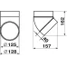 ZERNBERG 222-45 Колено круглое d=125мм на 45 градусов в упак.