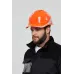Каска защитная DIAMOND VI WIND из ABC с вентиляцией оранжевого цвета