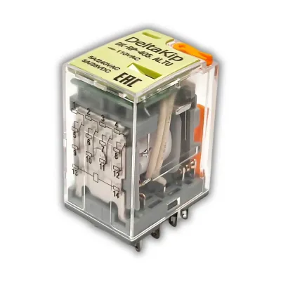 Промежуточные реле DeltaKip серии DK-RP (405.ALTU, 4 конт., 110V AC, 5A)