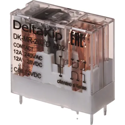 Промежуточные реле в компактном корпусе (2-контактные) DK-MR-202D [M02], 12V DC, 12A, IP68