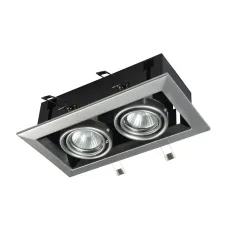 Светильник встраиваемый Maytoni Metal Modern DL008-2-02-S Черный