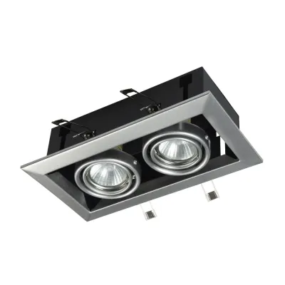 Светильник встраиваемый Maytoni Metal Modern DL008-2-02-S Черный