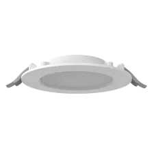 Светодиодный светильник VARTON DL-01 Slim 160 мм 20 Вт 4000 K круглый встраиваемый 176x39 мм IP65/40 RAL9003 белый муар с рассеивателем опал