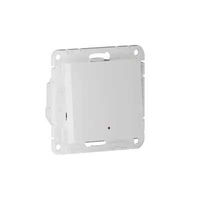 ATLASDESIGN SMART ВЫКЛЮЧАТЕЛЬ 1-клавишный с опциональной нейтралью., Zigbee, сх.1, L(N), 10А, мех., БЕЛЫЙ