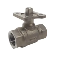 Кран шаровый двухходовой из нержавеющей стали под привод DN15, G1/2, КVS 4,0