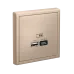 ARTGALLERY USB розетка A + тип-C 45Вт высокоскор.заряд. QC, PD, механизм, песочный