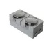 Коробка Industrial IP65, 4 модуля 45 х 22,5 мм, серый