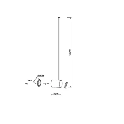 Светильник настенный (бра) Light stick 3000К 7Вт MOD237WL-L6BS3K