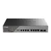 Коммутатор управляемый L2, PoE, 8x10/100/1000Base-T, 2x1000Base-X SFP, 130 Вт