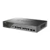 Коммутатор управляемый L2, PoE, 8x10/100/1000Base-T, 2x1000Base-X SFP, 130 Вт