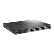 Коммутатор управляемый L2, PoE, 24x10/100/1000Base-T, 4x100/1000Base-T/SFP, 518 Вт