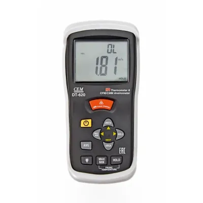 Измеритель скорости воздуха и температуры DT-620