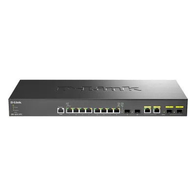 Коммутатор управляемый L2+, 8x10GBase-T, 2x10GBase-X SFP+, 2x10GBase-T/SFP+