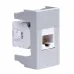 Розетка RJ-45 кат.5E,Viva,1 мод.,серая