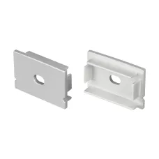 Заглушка LINE-3020 SILVER с отверстием (ARL, пластик)