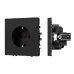 Механизм электрической розетки SCT-NOBE-MEU1-SFPL-BK 230V, 16A, Чёрный, 1 пост Механизм электрической розетки SCT-NOBE-MEU1-SFPL-BK 230V, 16A, Чёрный, 1 пост