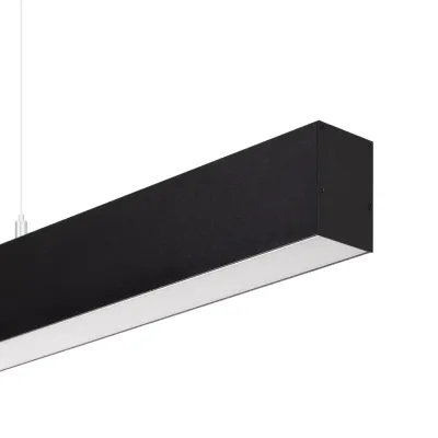 Светильник SP-LINE-HANG-4970-L1960-62W Day4000 RAL9005 120 deg 230V IP33 металл