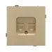 Механизм компьютерной розетки двойной SCT-TENDO-MPC2-SFPL-GD, RJ-45, CAT6, Золото светлое