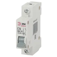 Автоматический выключатель ЭРА SIMPLE SIMPLE-mod-04 ВА 47-29 1P 20А кривая С 4,5кА