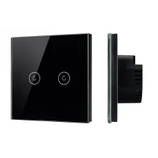 Выключатель сенсорный SWT-OMALI-S02-ZB-BK 250V, 10A, Zigbee Стекло