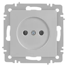 Розетка Intro Accent 6-201-03 2P, 16А-250В, IP20, СУ, алюминий