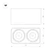 Светильник SP-CUBUS-S195x100-2х8W Warm3000 (BK, 45 deg, 230V) (, IP20 Металл, 3 года)
