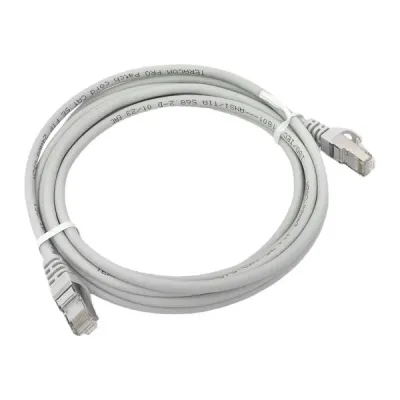 Патч-корд TERACOM PRO Cat.5E экранированный FTP оболочка LSZH серый (3.0м)