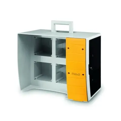 MBOX2 Корпус на 16 модулей и 4 поста с основанием 136х125 мм.