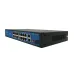 Коммутатор неуправляемый 16x100Мбит/с (RJ45 с PoE), 2x1Гбит/с (RJ45) + 1x1Гбит/с (SFP) 250Вт