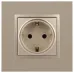 14-2102-04 ЭРА Розетка 2P+E Schuko со шторками, 16A-250В, IP20, Эра Elegance, шампань (10/100/3500) 14-2102-04 ЭРА Розетка 2P+E Schuko со шторками, 16A-250В, IP20, Эра Elegance, шампань (10/100/3500)