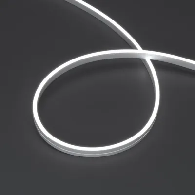 Лента герметичная MOONLIGHT-SIDE-A168-4x10mm 24V White6000 7.2 W/m, IP65, 5m, wire x2, вывод кабеля прямой