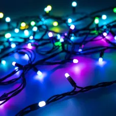 Гирлянда светодиодная декоративная ARD-STRING-PRO-10000-BLACK-100LED-MILK-LIVE RGB-DMX 24V, 10W ARDCL, IP65