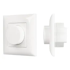 Панель SMART-P14-DIM-P-IN White 230V, 1.5A, 0/1-10V, Rotary, 2.4G ARL, IP20 пластик, 5 лет