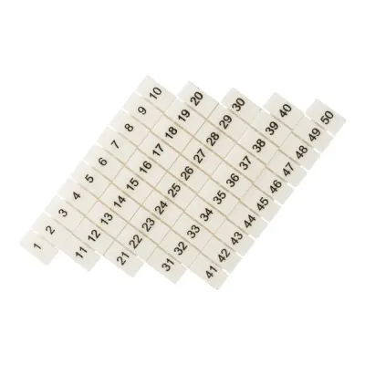 Маркеры для UT/ST/Push-in 6 с нумерацией 1-50 (100 шт.) EKF