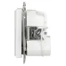 Розетка Intro Accent 6-410-01 P+E Schuko со шторками, 16А-250В + 2хUSB, IP20, СУ, белый