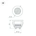Светильник светодиодный LTM-R35WH 1W Day White 30deg (ARL, IP40 металл, 3 года)