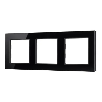 Рамка стеклянная FRM-GLARE-GS-3-BK
