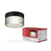 Светильник потолочный НПБ-SOFT-GX53 SB-BS-BL дымчатый плафон, 82х52 мм черный IN HOME