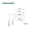 Монтажный разъем FLH-M12-F04(PG9)-HB (розетка)