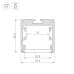 Профиль SL-ARC-3535-D800-A45 WHITE (320мм, дуга 1 из 8) (ARL, Алюминий)