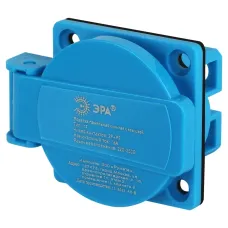 Розетка ЭРА R(PAN)-16-2P-PE-IP54 112 панельная скрытая с крышкой 2Р+PЕ 16А 220В IP54