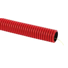 Труба гофрированная двустенная ПНД (красная) d 110мм с зонд. 50м (2)