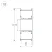 Профиль ARH-WALL-3385-DUAL-2000 ANOD ( Алюминий)