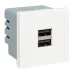 Розетка USB, сила тока 2.1 А (2 гнезда) без индикатора Розетка USB, сила тока 2.1 А (2 гнезда) без индикатора