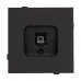 Механизм компьютерной розетки SCT-TENDO-MPC1-SFPL-BK, RJ-45, CAT6, Чёрный