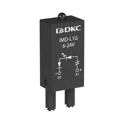 Модуль индикации и защиты, LED зеленый+Варистор A1+, 120V AC/DC