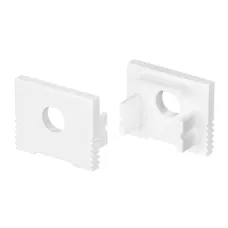 Заглушка SL-SLIM-H13M WHITE с отверстием (Пластик)