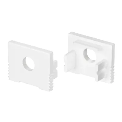 Заглушка SL-SLIM-H13M WHITE с отверстием (Пластик)