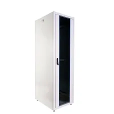 Шкаф телекоммуникационный напольный ЭКОНОМ 42U (600 х 800) дверь стекло, дверь металл