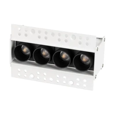 Светильник MS-ORIENT-BUILT-TRIMLESS-TC-S38x127-10W Warm3000 (WH-BK, 30 deg, 230V) (ARL, IP20 Металл, 5 лет)